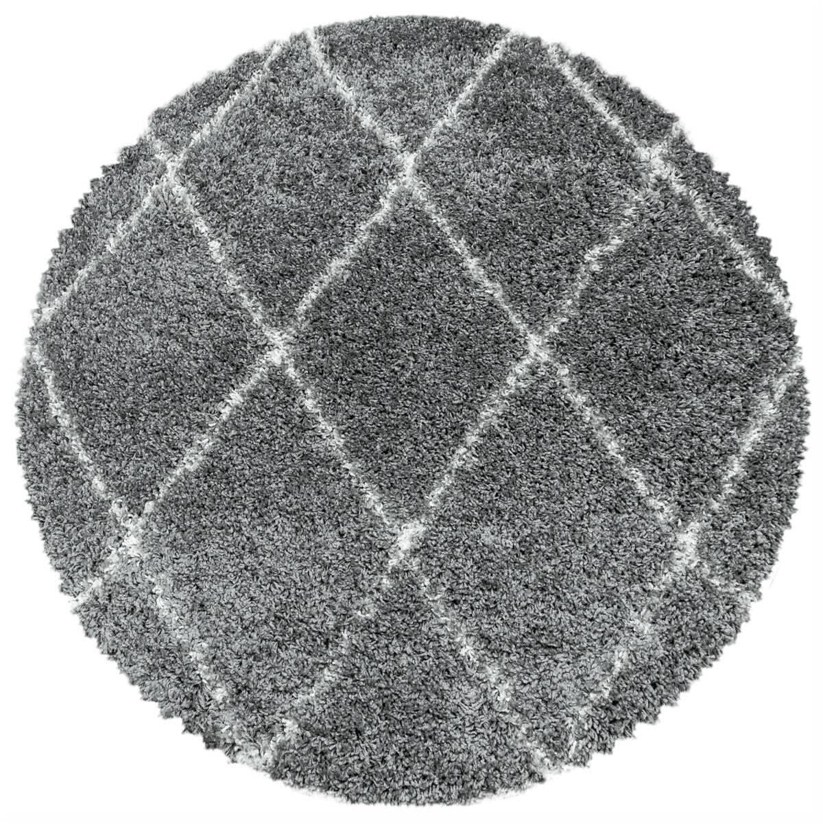 Covor Modern & Geometric Bourke, Rotund, Gri 80x80, C200-205408