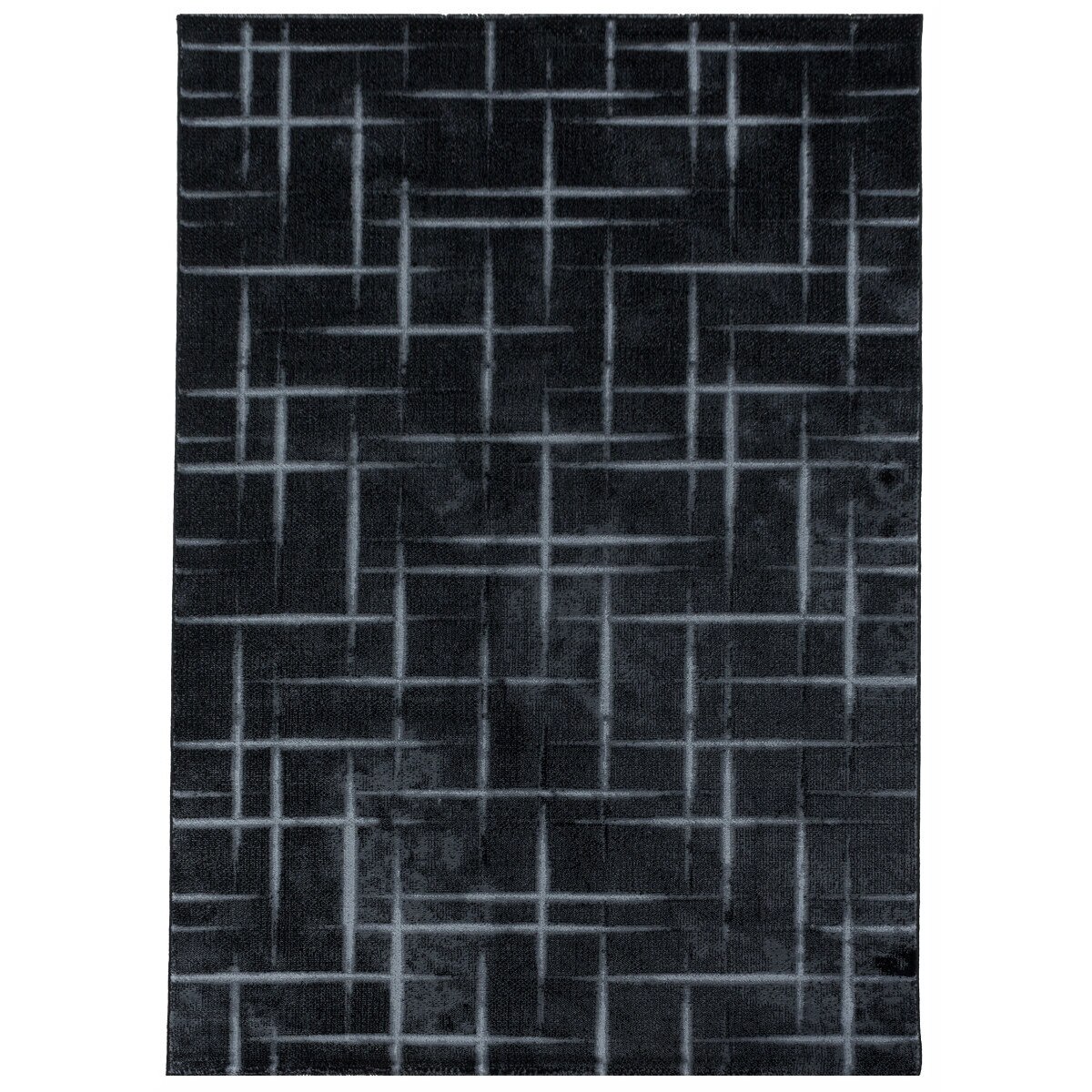 Covor Modern & Geometric Madeley, Negru/Gri 80x150, C04-205601