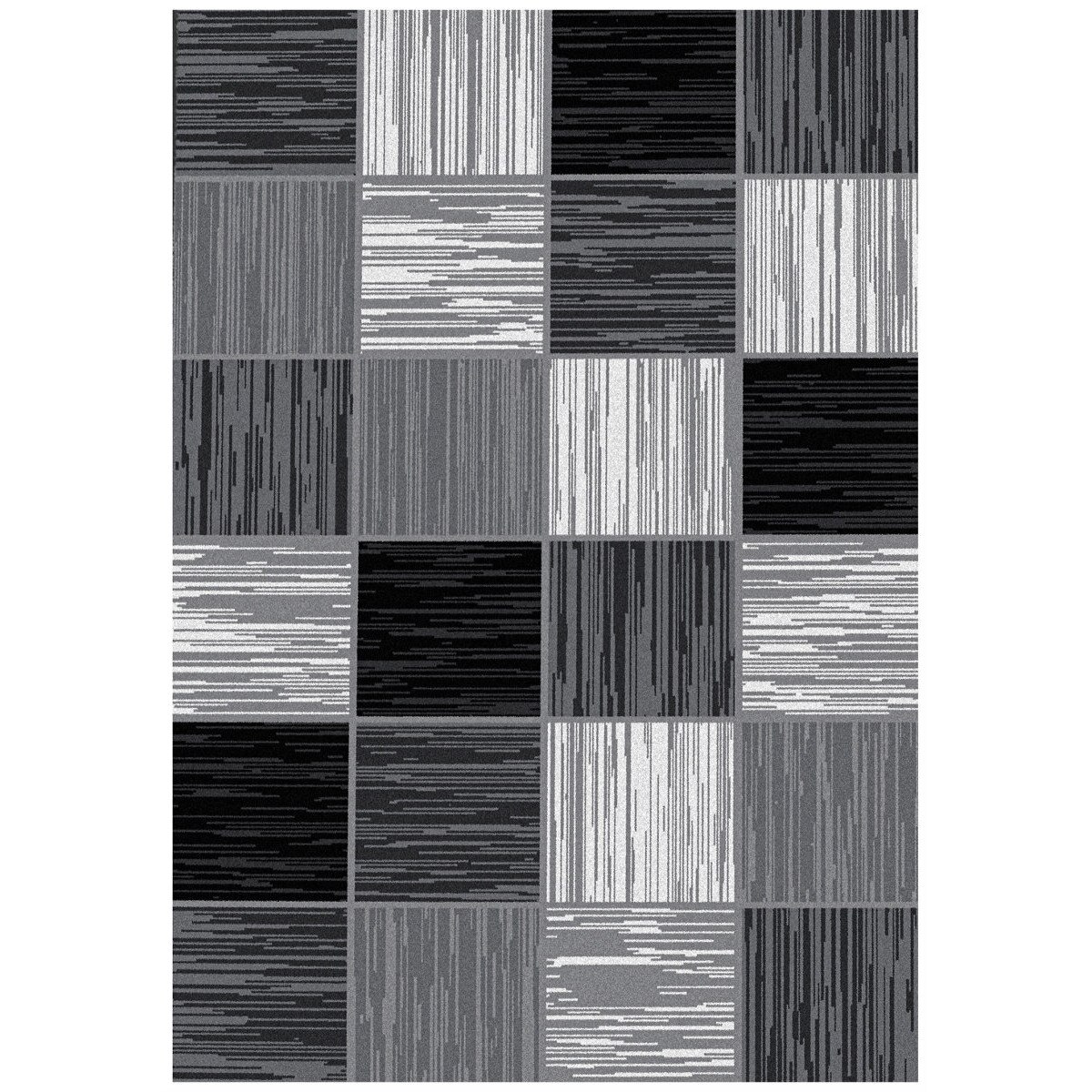 Covor Modern & Geometric Oneida, Negru/Gri/Alb 60x100, C45-205508