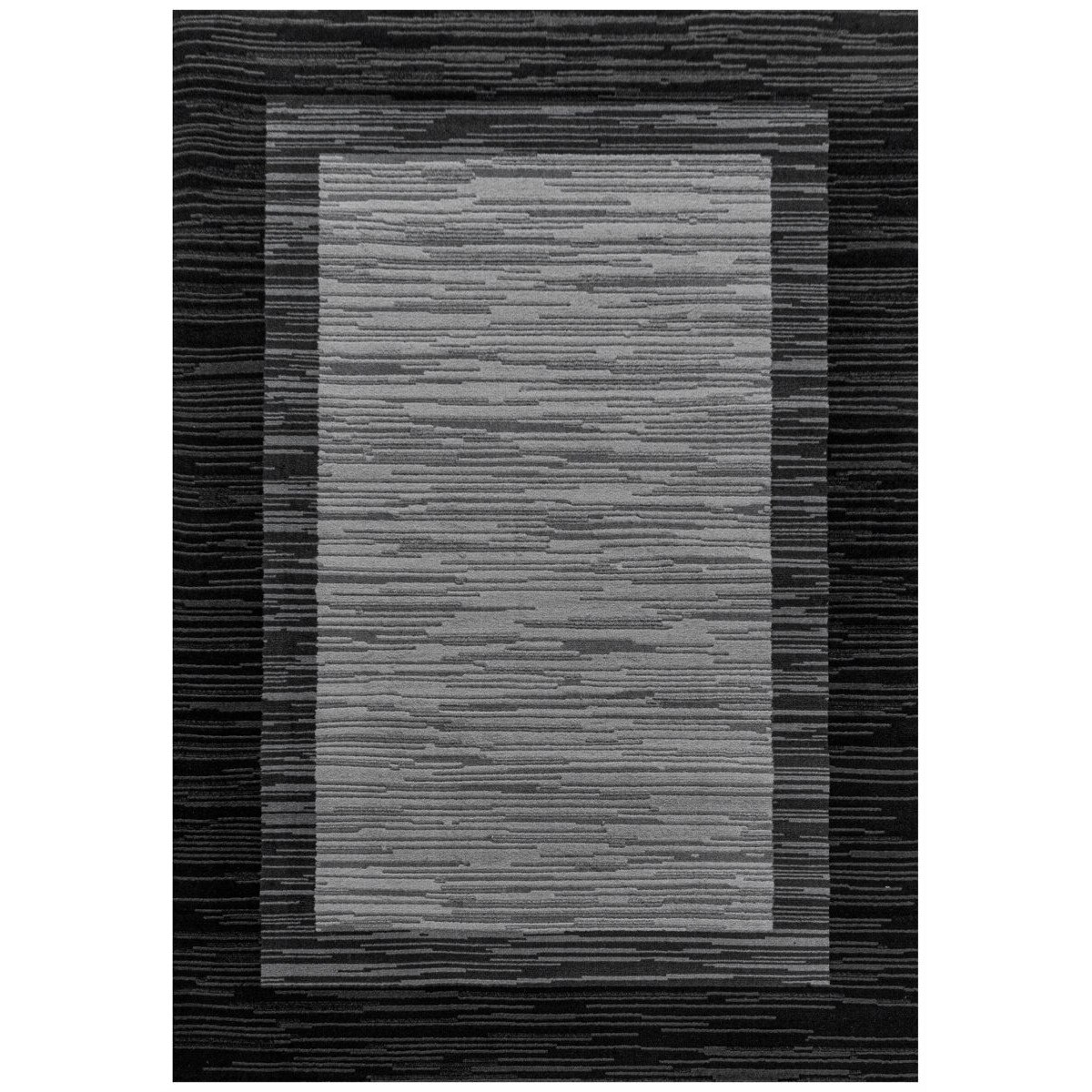Covor Modern & Geometric Oneida, Negru/Gri 60x100, C45-205504