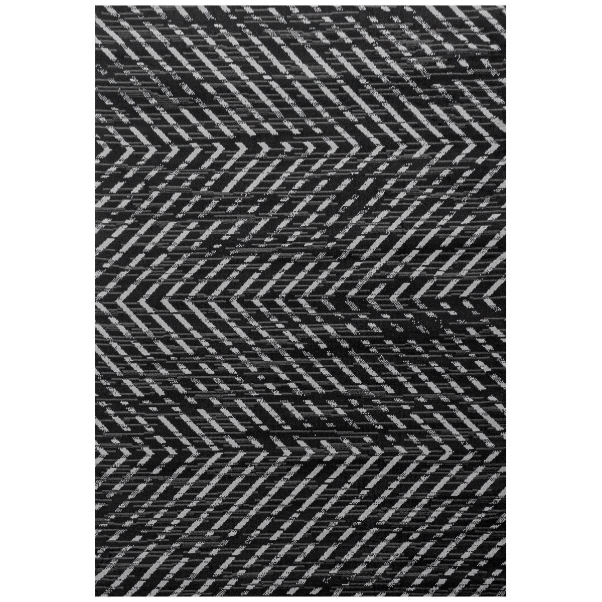 Covor Modern & Geometric Oneida, Negru/Gri/Alb 60x100, C45-205501