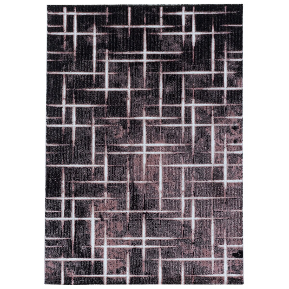 Covor Modern & Geometric Madeley, Roz/Negru/Gri 160x230, C02-205604