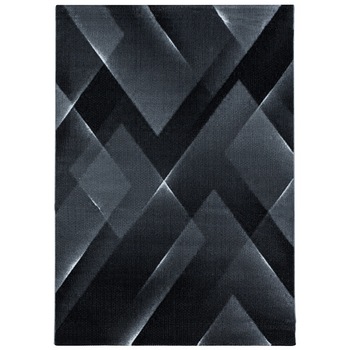 Covor Modern & Geometric Madeley, Negru/Gri/Alb 80x150, C04-205606 Covor Modern & Geometric Madeley, Negru/Gri/Alb 80x150, C04-205606