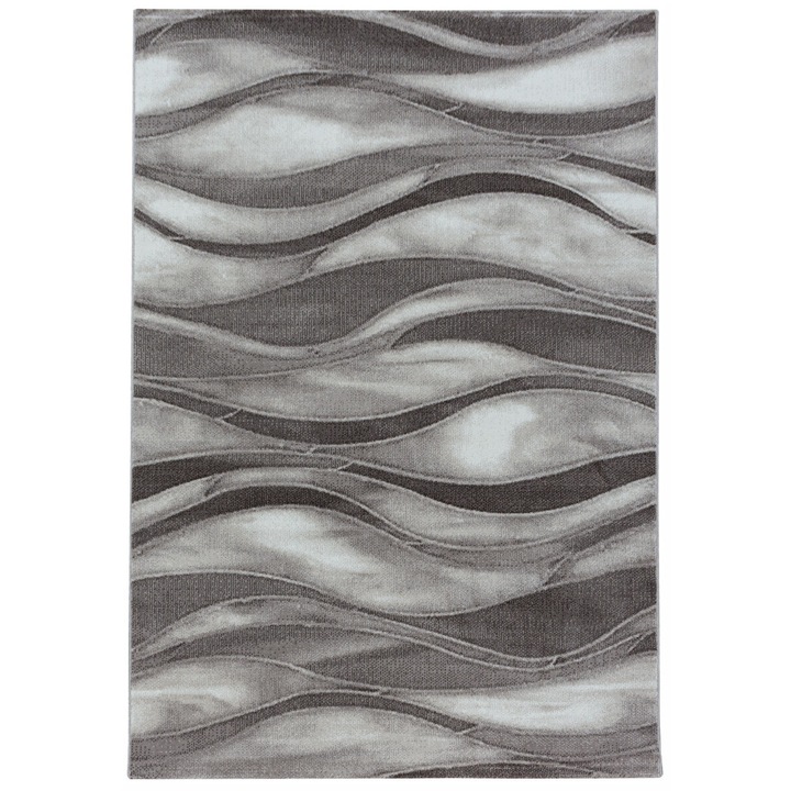 Modern és geometrikus szőnyeg Madeley, barna/krém 80x150, C04-205627