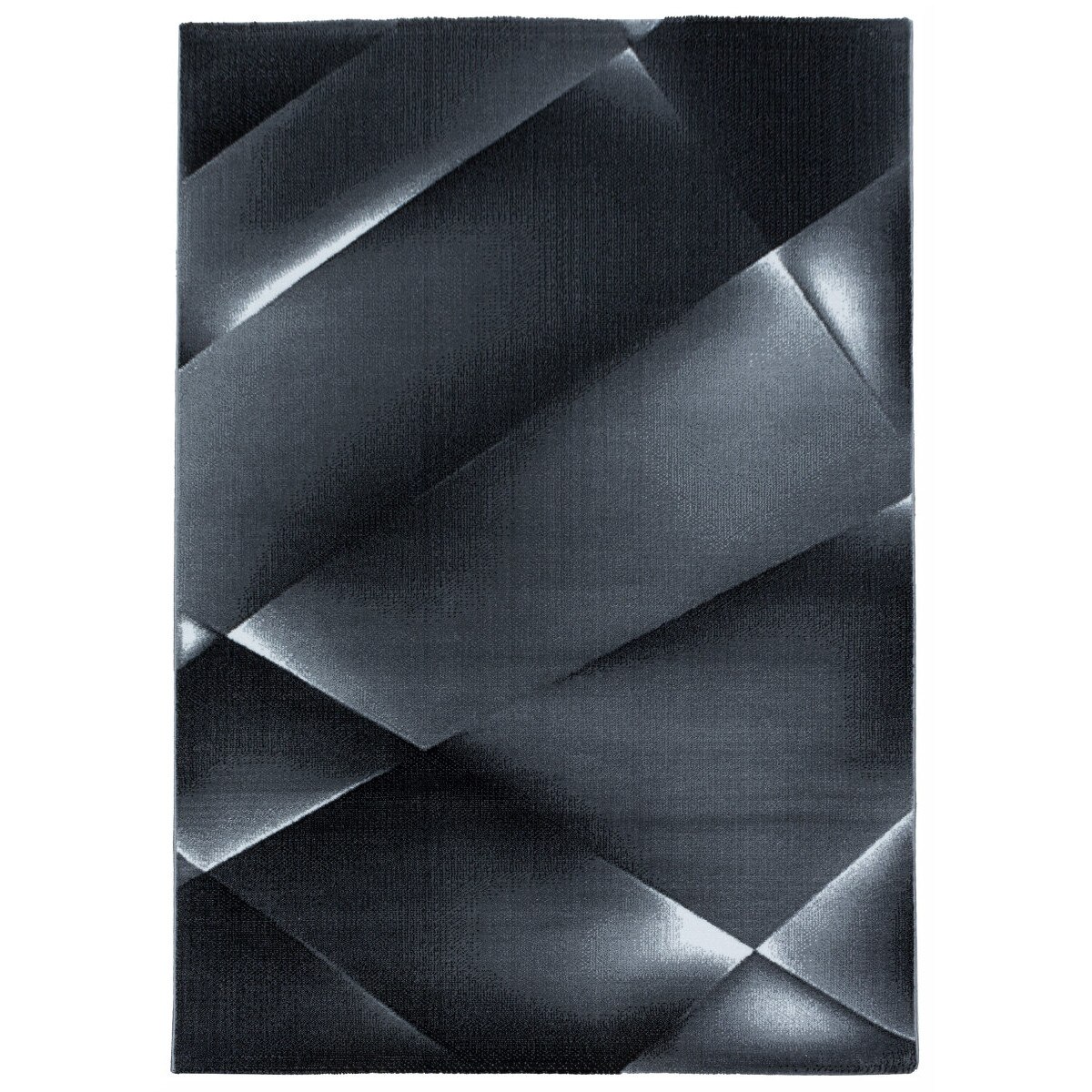Covor Modern & Geometric Madeley, Negru/Gri 80x150, C04-205623