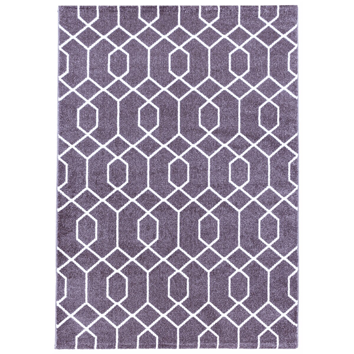 Covor Modern & Geometric Wewoca, Mov/Alb 140x200, C16-205713