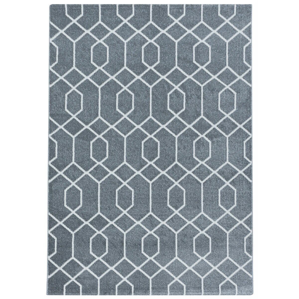 Covor Modern & Geometric Wewoca, Gri/Alb 80x150, C04-205711