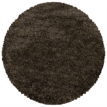 Covor Unicolor Stroud, Rotund, Maro 80x80, C200-205808 Covor Unicolor Stroud, Rotund, Maro 80x80, C200-205808