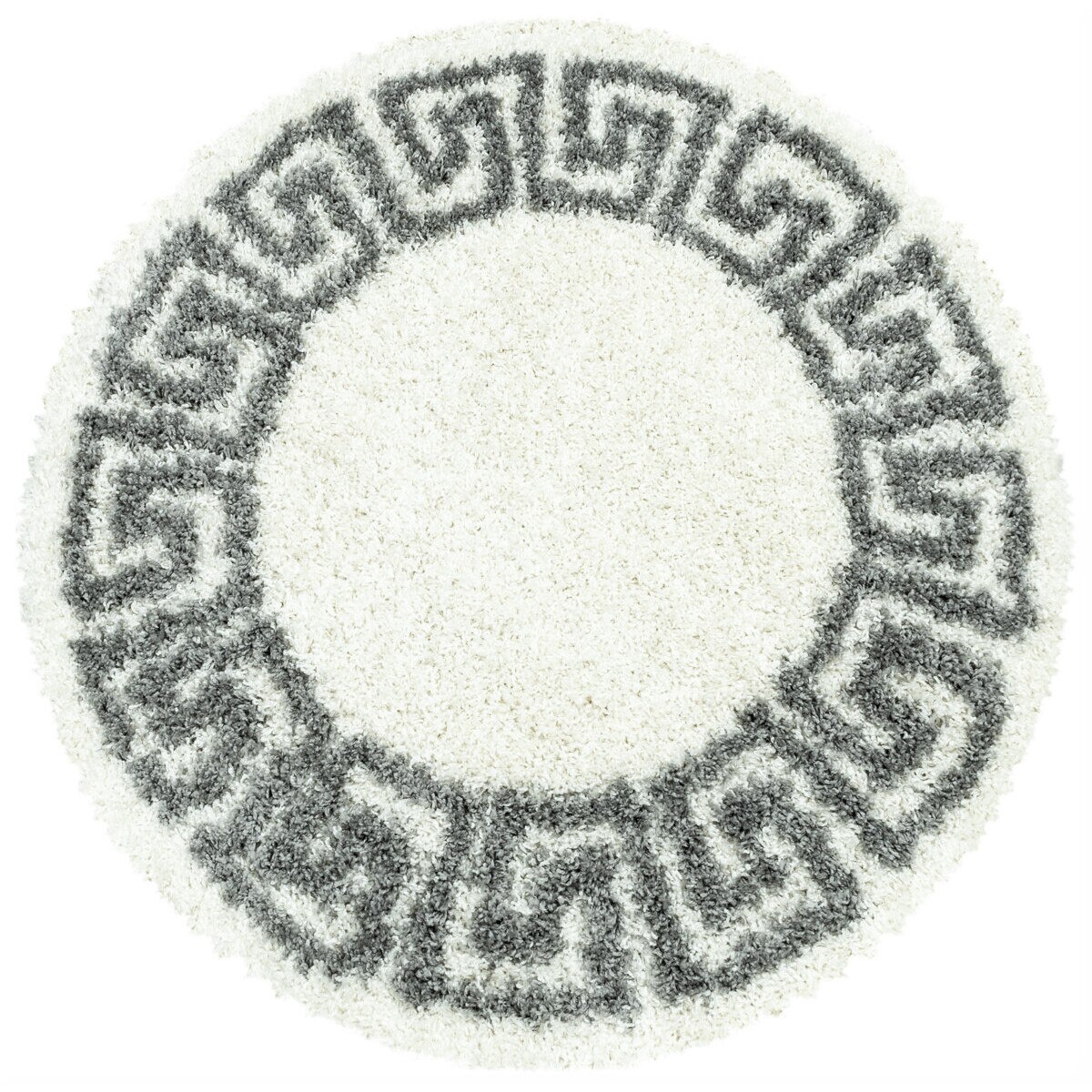 Covor Modern & Geometric Laconia, Rotund, Crem/Gri 120x120, C14-206006