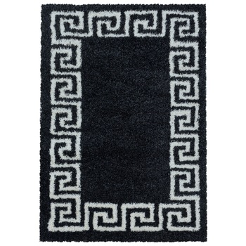 Covor Modern & Geometric Laconia, Negru/Alb 60x110, C05-206001 Covor Modern & Geometric Laconia, Negru/Alb 60x110, C05-206001