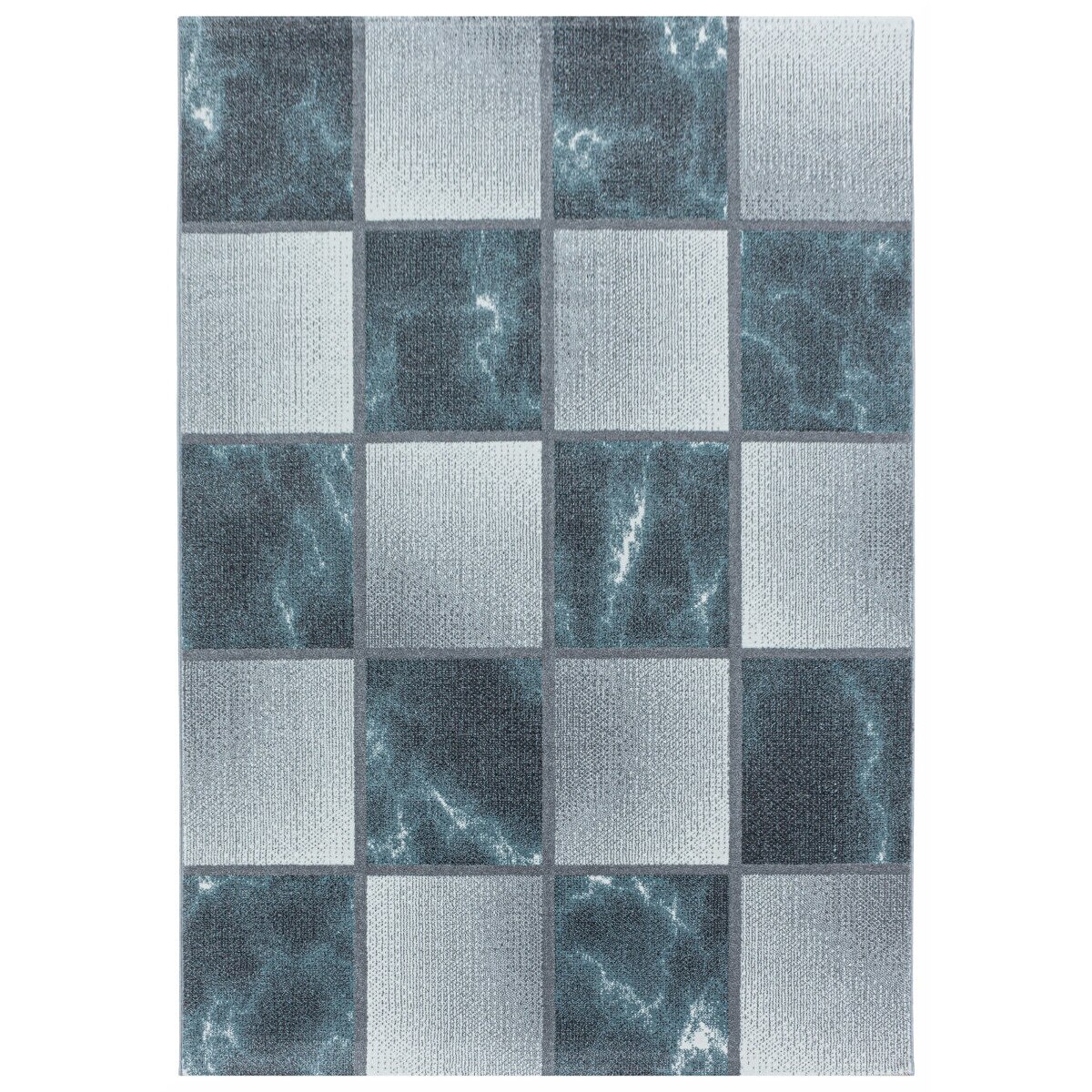 Covor Modern & Geometric Gawler, Albastru/Gri 80x150, C04-206401