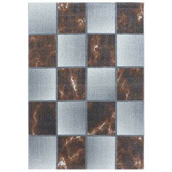 Covor Modern & Geometric Gawler, Maro/Alb/Gri 80x150, C04-206403 Covor Modern & Geometric Gawler, Maro/Alb/Gri 80x150, C04-206403