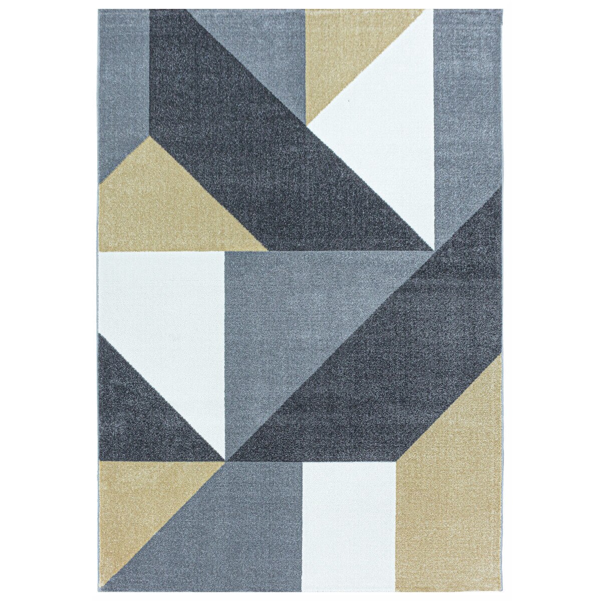 Covor Modern & Geometric Gawler, Galben/Alb/Gri 160x230, C02-206423