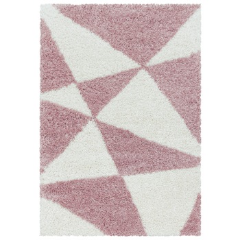 Covor Shaggy Antioch, Roz/Crem 60x110, C05-206609 Covor Shaggy Antioch, Roz/Crem 60x110, C05-206609