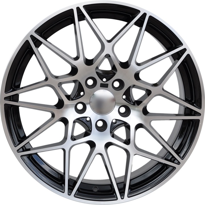 Set 4 jante 5167/033, PDW, Aliaj, 18x8.5 inch, 5x112, ET30, Negru/Argintiu