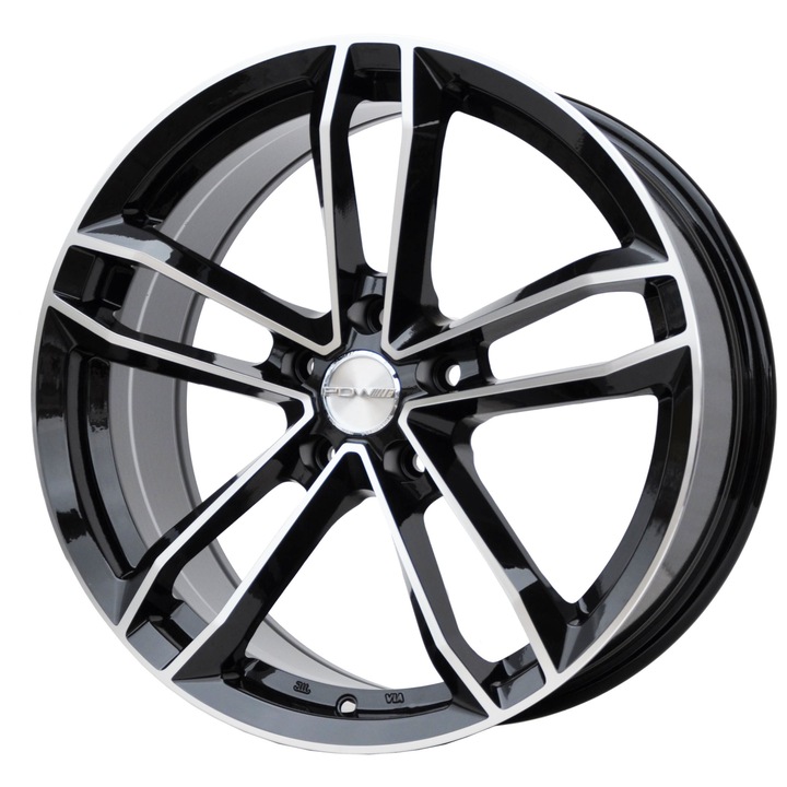 Set 4 jante aliaj Haxer, 5276, 18x8 inch, 5x100, ET40, MB - lustruit + negru