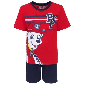 Pijamale scurte baieti, Paw Patrol, Rosu Pijamale scurte baieti, Paw Patrol, Rosu