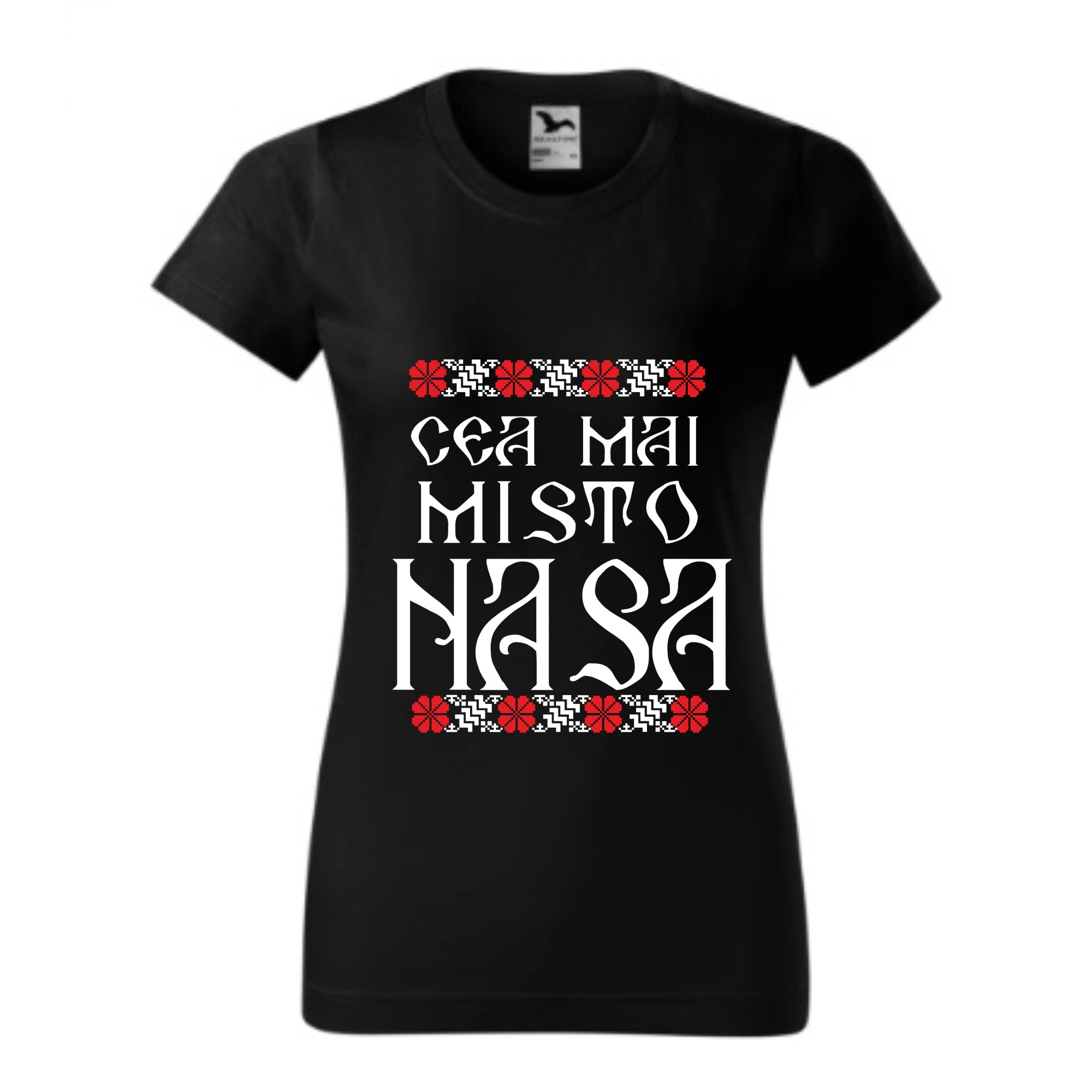 Tricou basic femei personalizat, Adler, bumbac, negru M Cea mai misto nasa