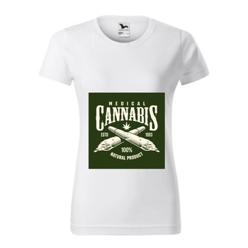 Tricou basic femei personalizat, Adler, bumbac, alb L Cannabis Tricou basic femei personalizat, Adler, bumbac, alb L Cannabis