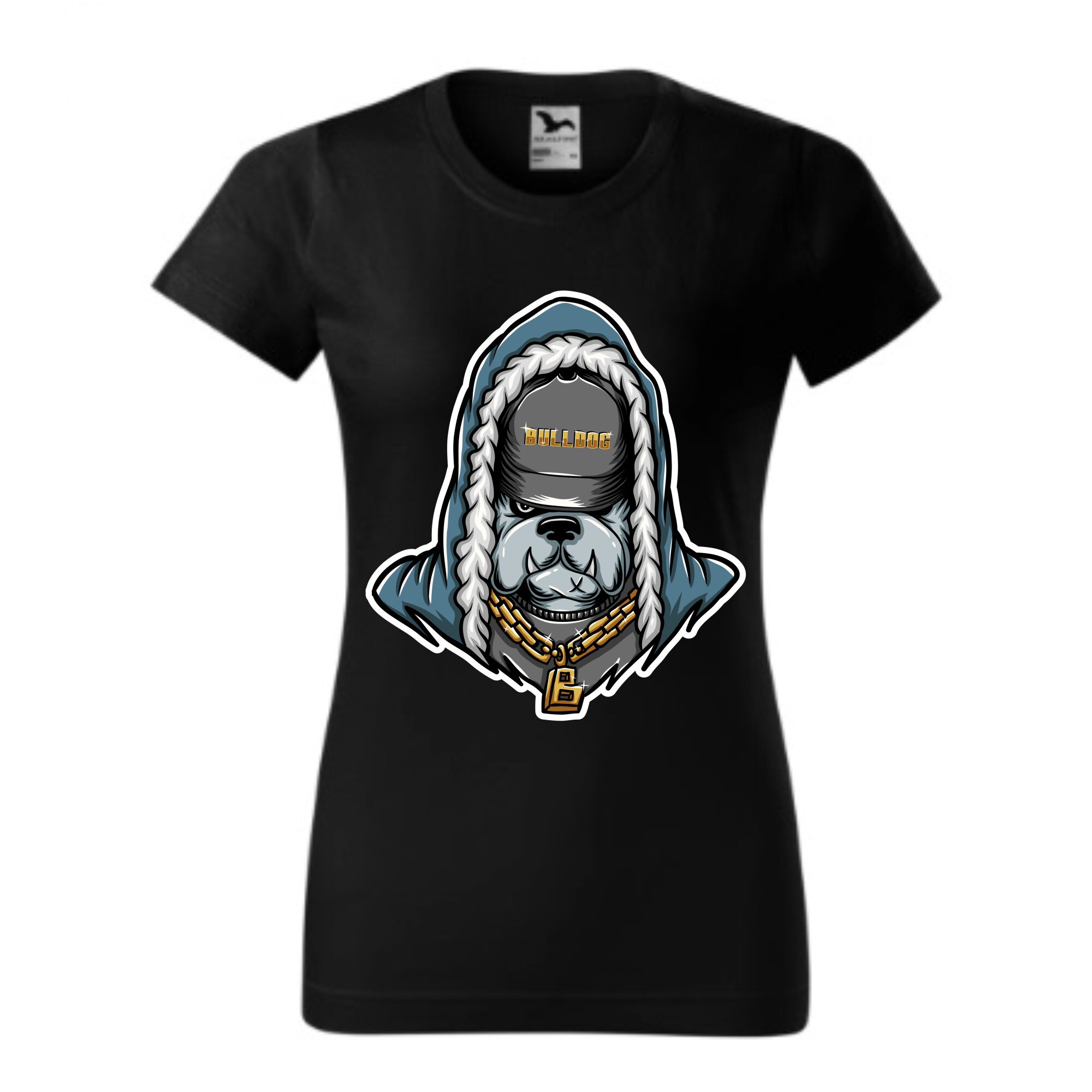 Tricou basic femei personalizat, Adler, bumbac, negru S Bulldog