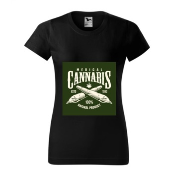 Tricou basic femei personalizat, Adler, bumbac, negru L Cannabis Tricou basic femei personalizat, Adler, bumbac, negru L Cannabis