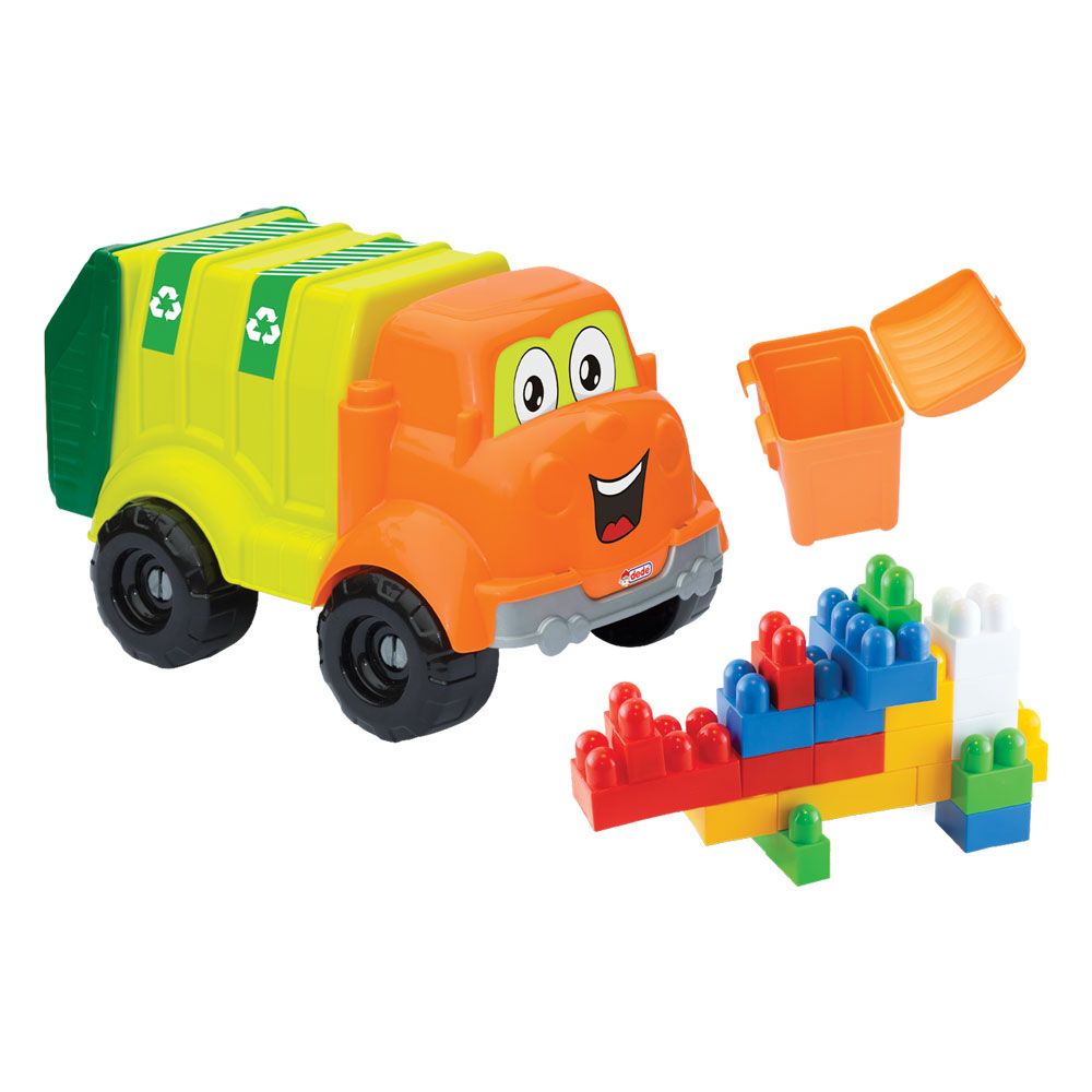 Camion de gunoi cu cuburi Dede 30 piese