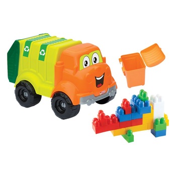 Camion de gunoi cu cuburi Dede 30 piese Camion de gunoi cu cuburi Dede 30 piese