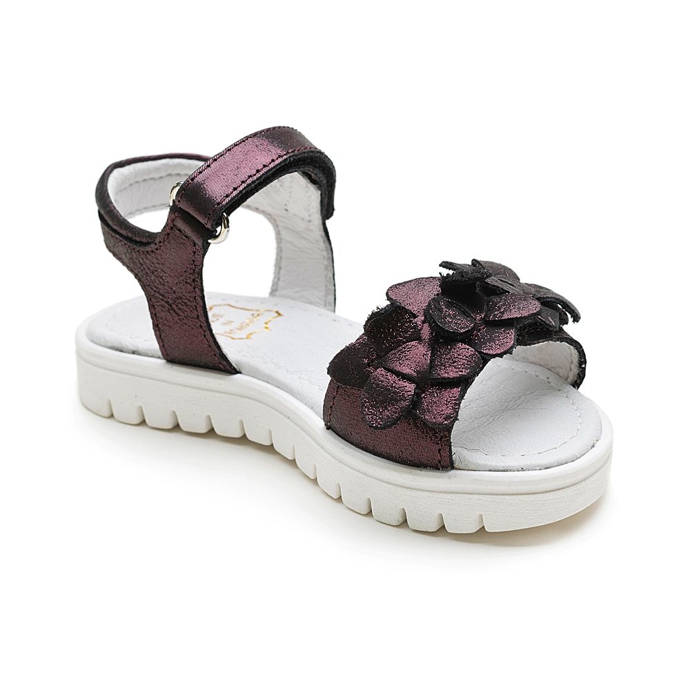 Sandale Kidopo Kido piele, petale, Bordo