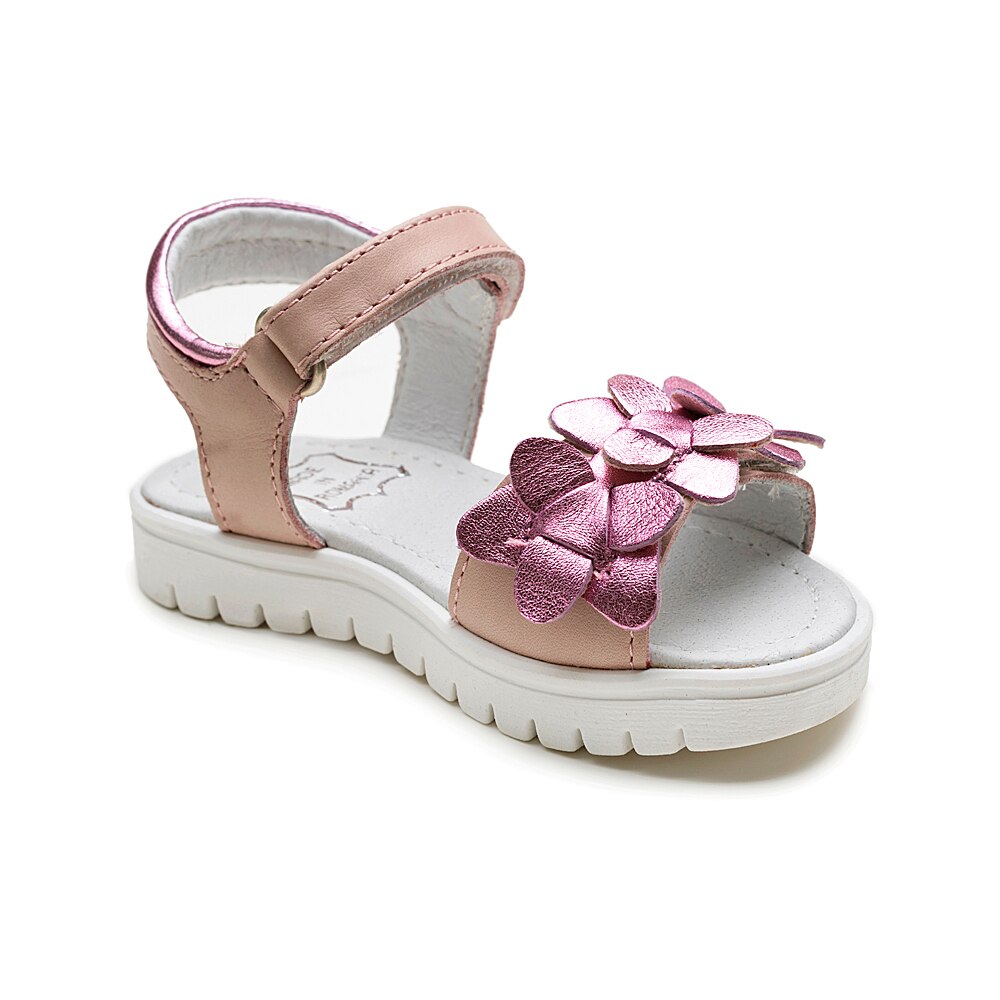 Sandale Kidopo Kido piele, petale, Roz
