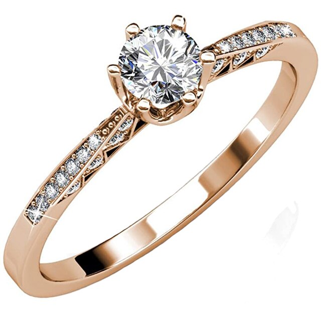 Inel dama, rose gold, marimea 56 (17.8 mm diametru interior)