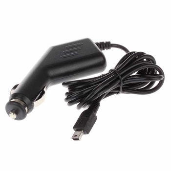 Incarcator auto mini USB, negru, 2.9 m lungime cablu Incarcator auto mini USB, negru, 2.9 m lungime cablu