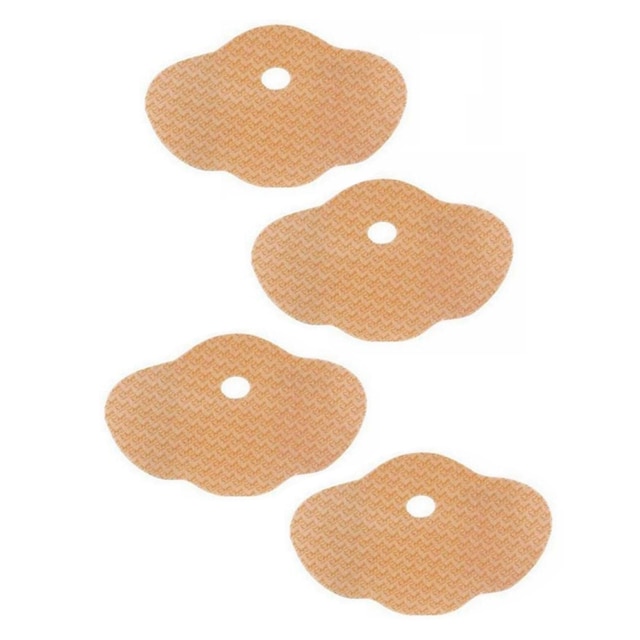 Set 4 plasturi abdominali pentru slabit cu extract de cafeina, salicornia, catechina Mymi, multicolor, aplicare 7h