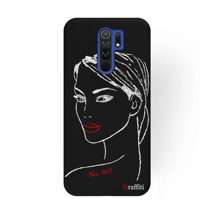 Xiaomi Redmi 9 készülékkel kompatibilis Telefontok - Graffiti No.207 mintás szilikon tok