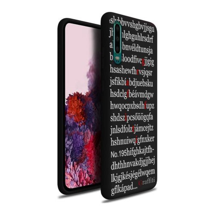 Калъф за телефон Huawei P30 - Graffiti No.195 шарен силиконов кейс