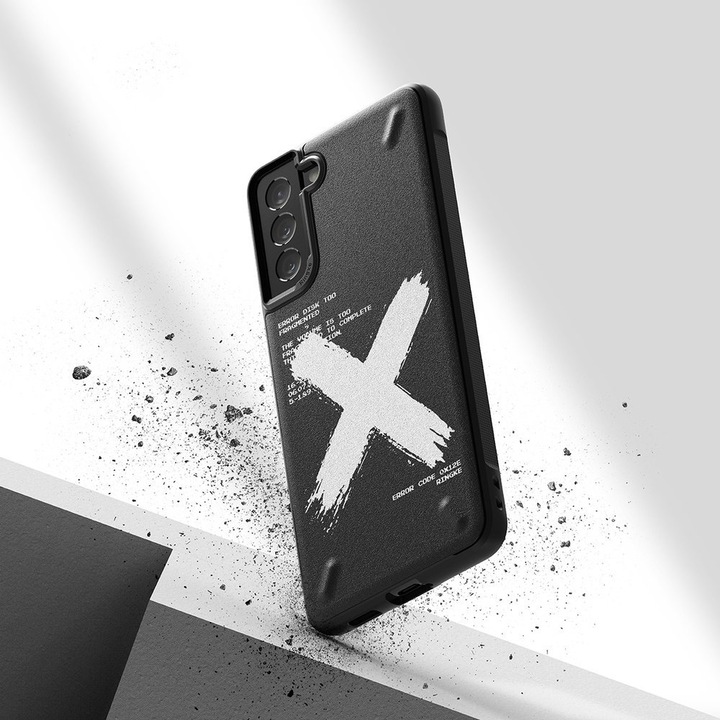 Калъф Ringke за Samsung Galaxy S21 Plus, Design (X), Издръжлив, Черен