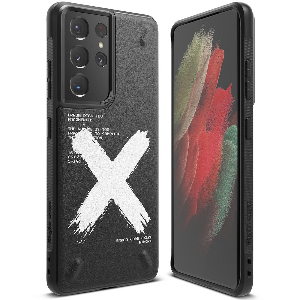 Husa Ringke Onyx Design X Compatibila Cu Samsung Galaxy S21 Ultra, Negru