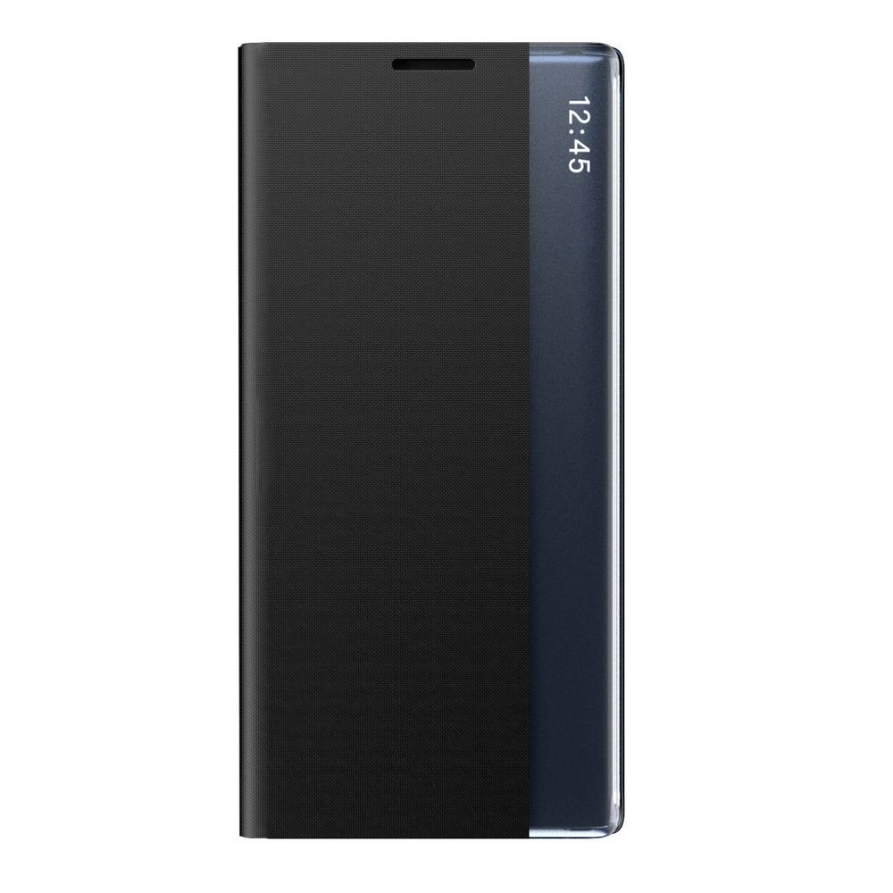 Husa flip cover compatibila cu Xiaomi Redmi Note 8T, Piele ecologica, Negru