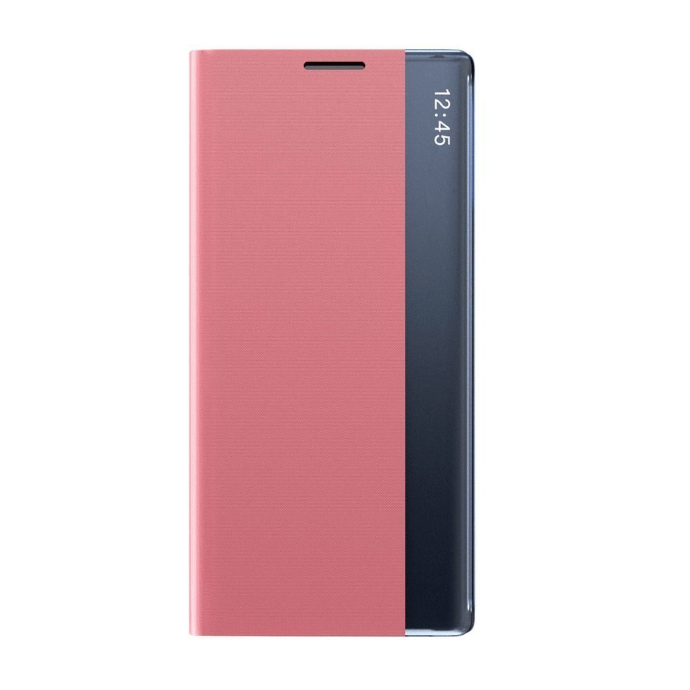 Husa flip cover compatibila cu Xiaomi Redmi Note 8T, Piele ecologica, Roz