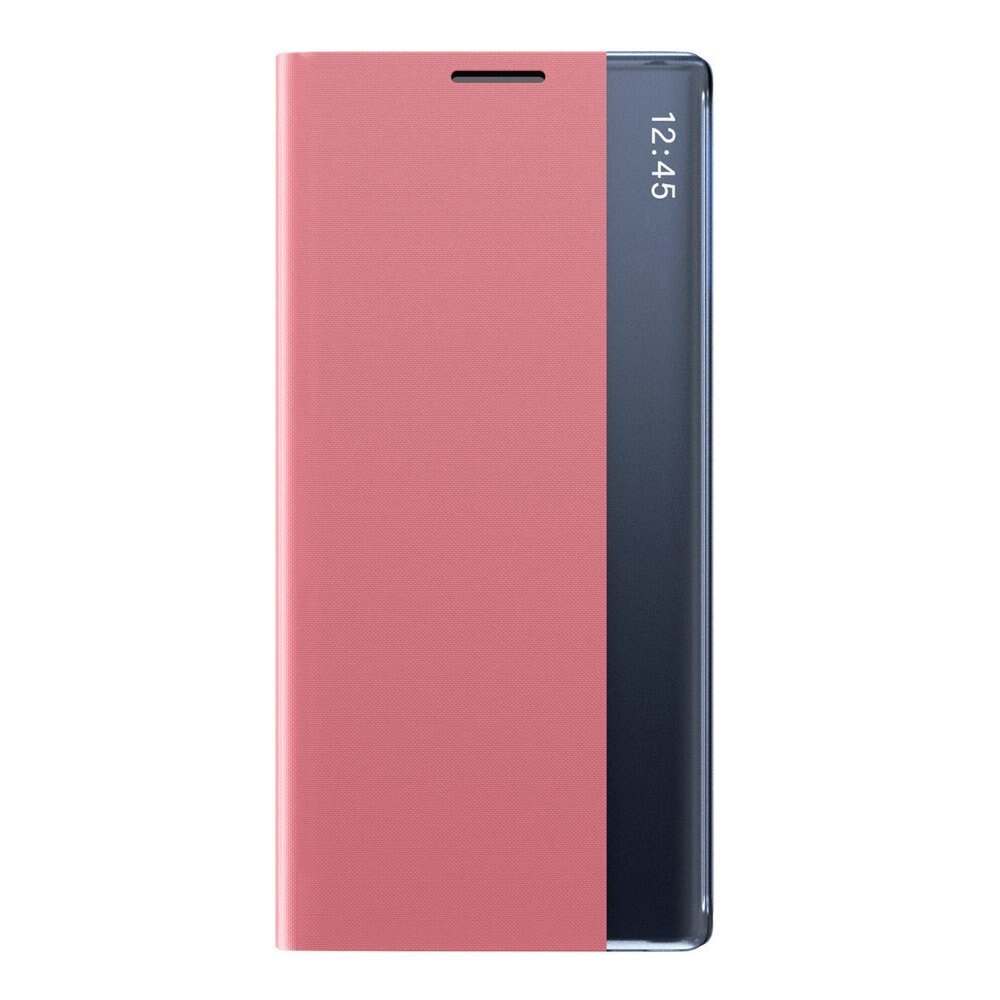 Husa flip cover compatibila cu Xiaomi Redmi Note 9 Pro / Redmi Note 9S, Piele ecologica, Roz