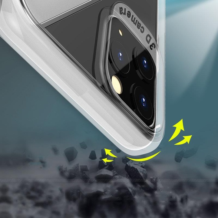 Калъф за телефон S-Case Flexible Cover TPU за Huawei P40 Lite/Nova 7i/Nova 6 SE, черен