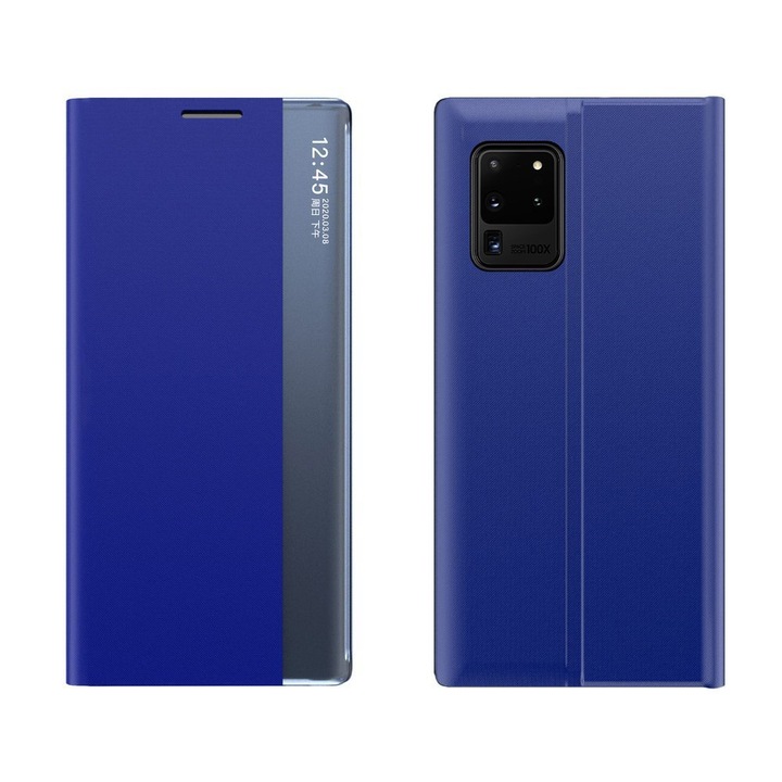 Калъф New Sleep Case Bookcase със стойка за Samsung Galaxy A52 5G / A52 4G, син