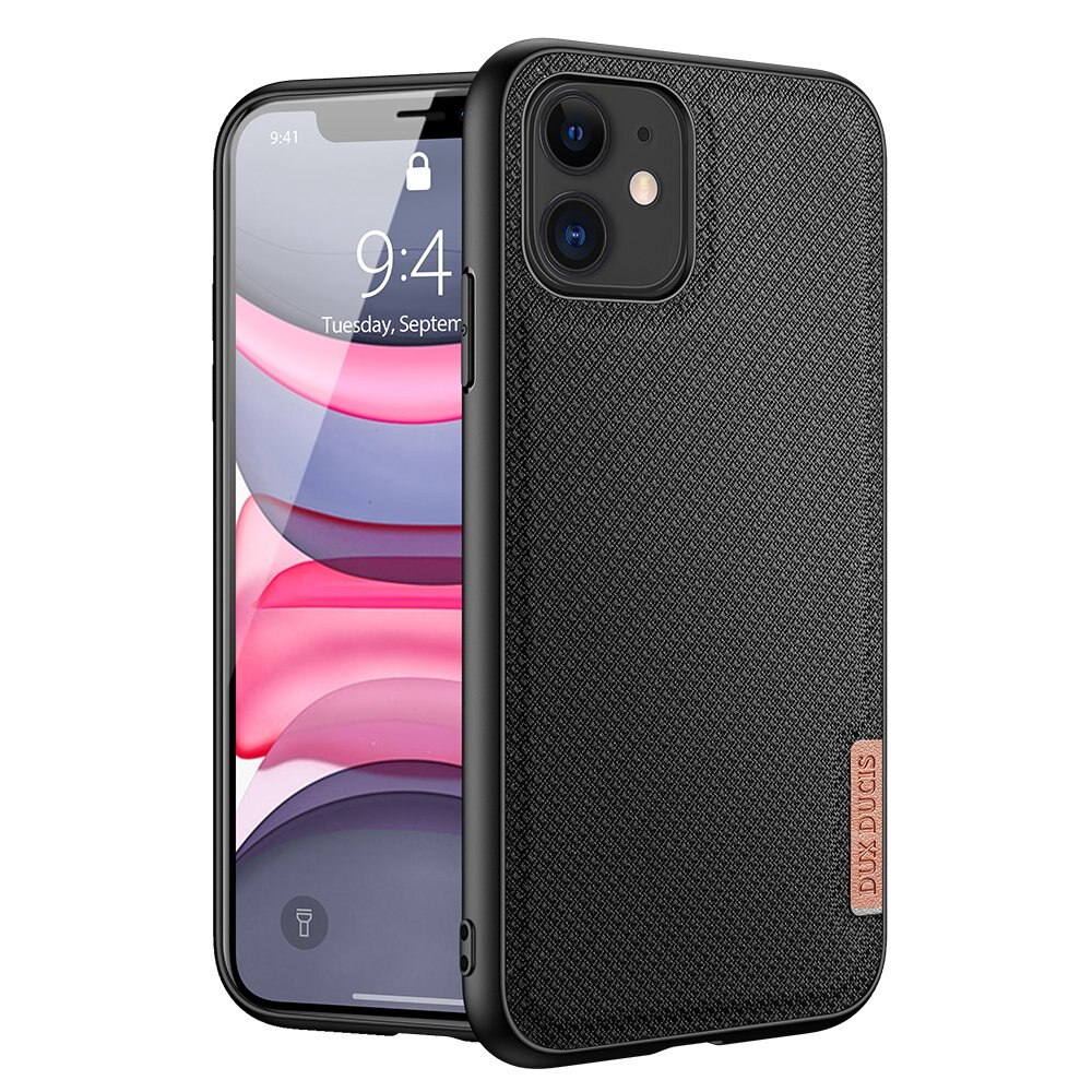 Husa de protectie, Dux Ducis Fino, Compatibil cu iPhone 11, Negru