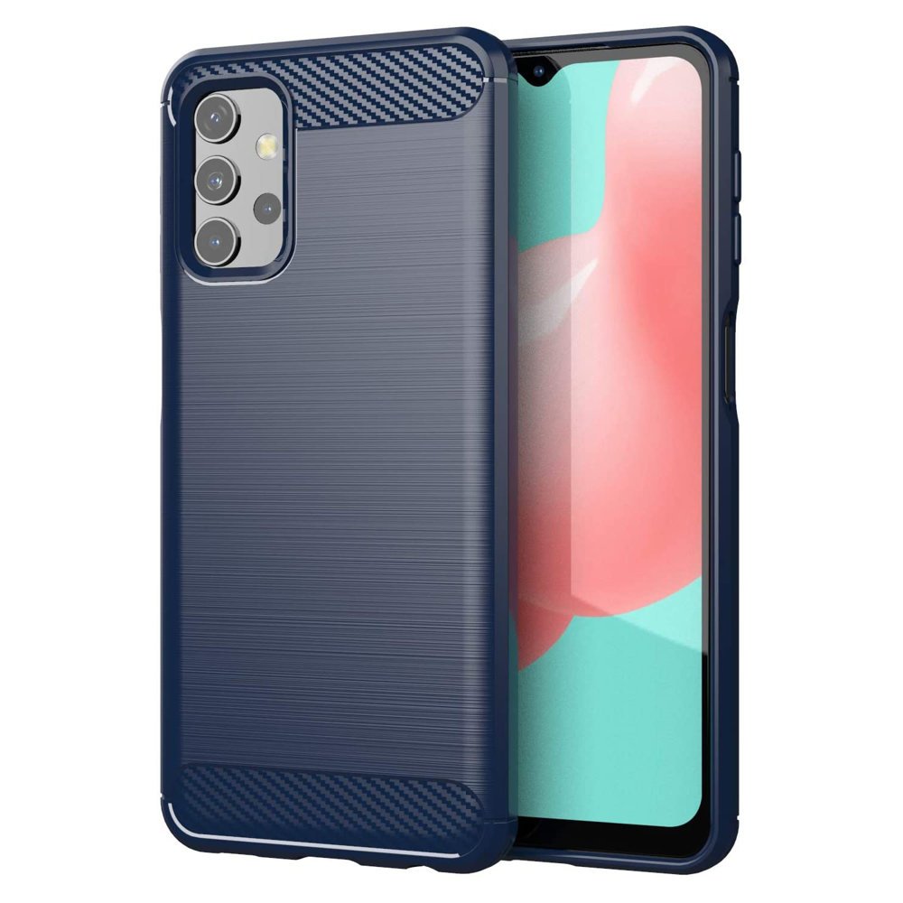 Husa pentru Samsung Galaxy A32 5G tpu carbon navy