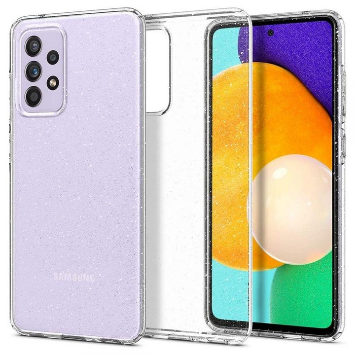 Samsung Galaxy A72 4G / 5G Spigen Liquid Crystal Glitter szilikon hátlap tok, Glitter Crystal