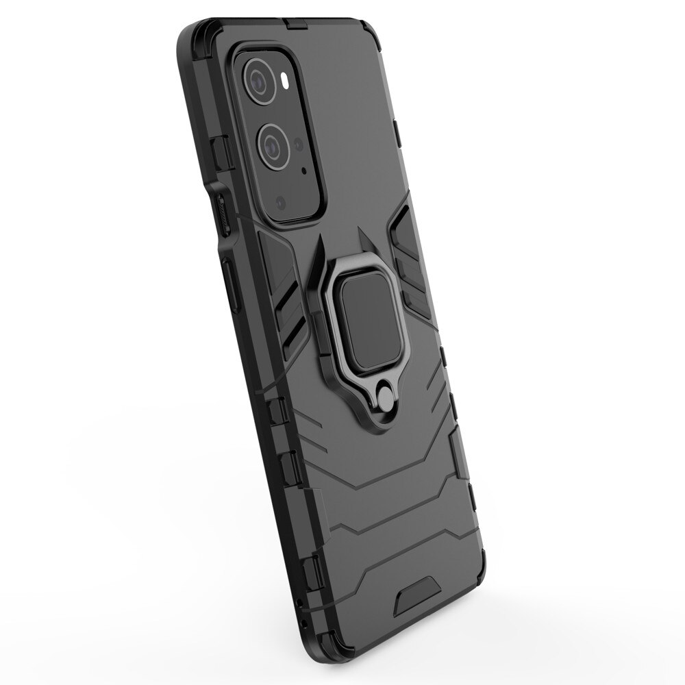 Husa pentru OnePlus 9 Pro ring armor kickstand tough rugged black