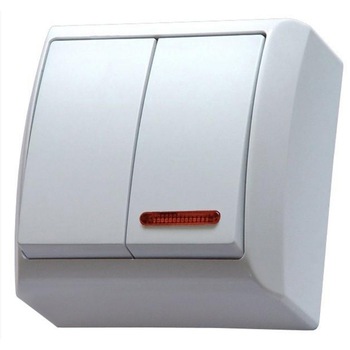 BIS Comutator iluminat PT, IP 20, alb, aplicat BIS Comutator iluminat PT, IP 20, alb, aplicat