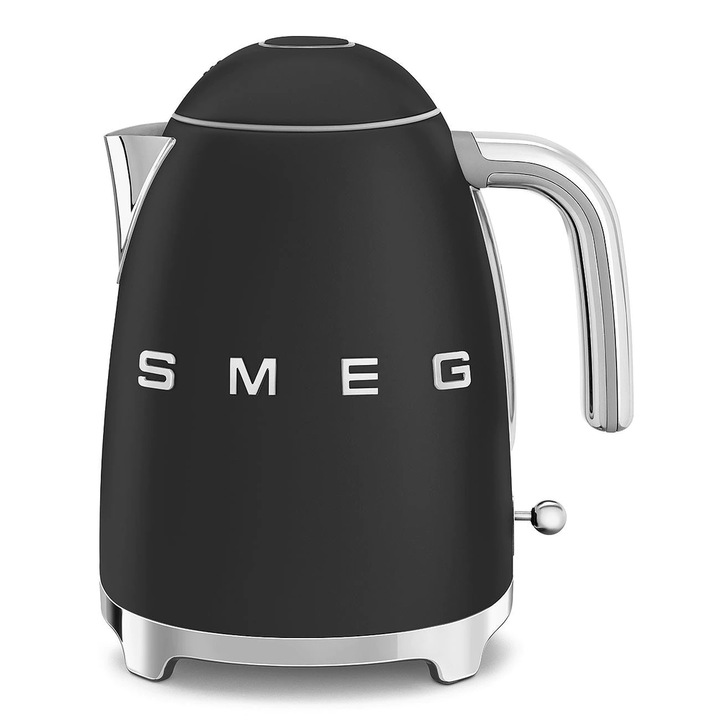 Fierbator electric Smeg KLF03BLMEU, 2400W, 1.7 L, Negru mat