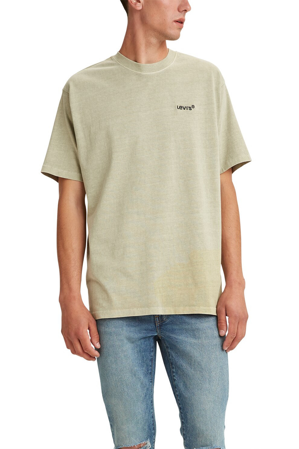 Levi's, Tricou boxy fit din bumbac organic Red Tab™ Vintage, Kaki