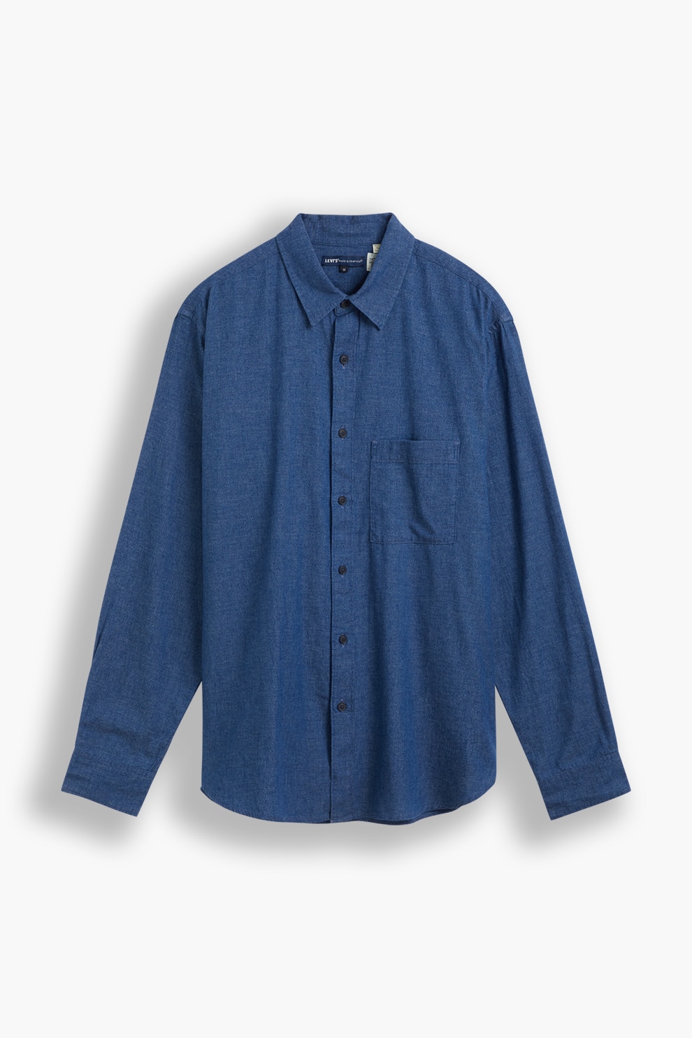 Levi's, Camasa regular fit cu buzunar pe piept, Albastru inchis