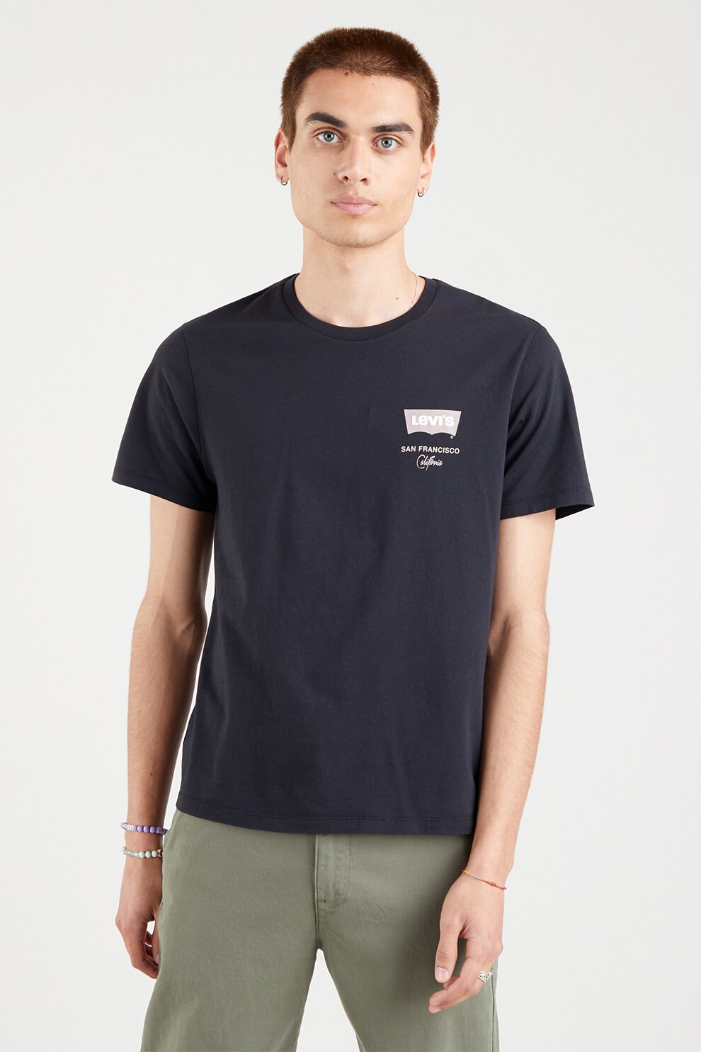Levi's, Tricou cu imprimeu logo, Bleumarin